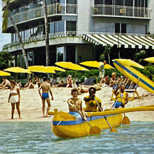 1966 The Reef Hotel Waikiki Surfing Outrigger Canoe Catamaran Hawaii Brochure picture