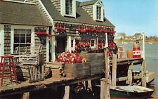 Ogunquit ME Maine, Colorful Maine Lobsterman's Shack & Boat, Vintage Postcard picture