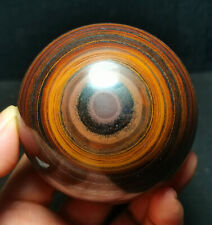 TOP 550G Natural Tiger eye Crystal Sphere Ball Healing Energy Shone R411 picture