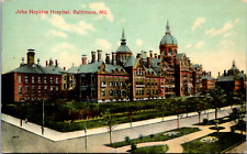 Vintage 1910's John Hopkins Hospital Landscape, Baltimore Maryland MD Postcard picture