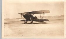 WACO 10 BIPLANE AVIATOR PILOT AIRFIELD c1930 real photo postcard rppc ~airplane picture