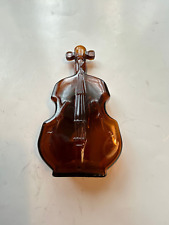 Vintage Bottle Violin / Cello Shaped Amber Glass Bottle 8 inches, number 4 picture