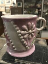 vintage antique Pink Luster Purple  Victorian Shaving Mug Cup picture