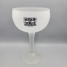 Santa Fe Cattle Co. 10 inches Tall Large Frosted Margarita Drink Glass  picture