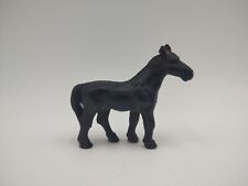 Vintage Mini Horse Pony Cast Iron Solid Metal Figurine Black picture