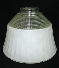 Vintage Torchier Light Shade National Home Lamp Council #954 Waffle Frosted picture