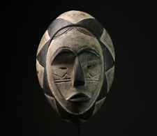 African Masks Lega Mask Carved Vintage African Wall Hanging Primitive Art -G2101 picture