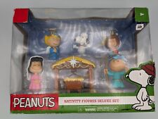 2016 Just Play Peanuts Nativity Figures Deluxe Set 7 Pieces picture