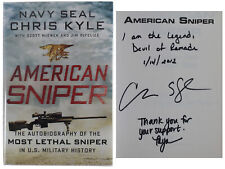 Chris Kyle & Taya Kyle Signed American Sniper 1st Ed Hardcover Book BAS #AB14676 picture
