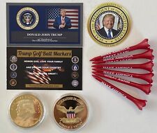 Trump Golf Ball Marker.. 2024 Take Back America Coin & Tee Set ..MAGA + 1 Decal  picture