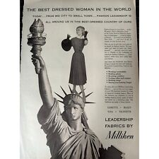 Vintage 1950s Milliken Fabrics Print Ad picture