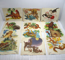 Vintage 1958 Calendar Prints Safety Tips Cute Funny Animals Miller Buhrmann Art picture
