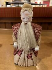 Vintage Kimekomi Doll Old Man Hand Made Crafted Japanese picture