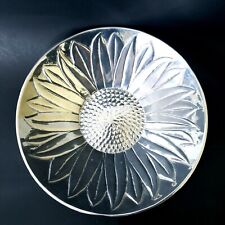 Pewter  Vintage Sunflower nut/candy dish  Bowl 10