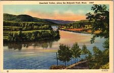 Deerfield MA-Massachusetts, Deerfield Valley, Vintage Postcard picture