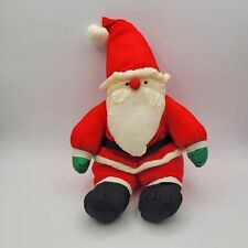 Vintage Department 56 Santa Clause Nylon Plush Stuffed Animal Christmas Decor picture