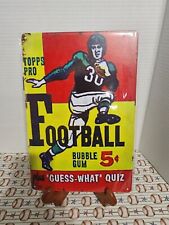 Topps Football Trading Cards - Vintage Reproduction Tin Sign - Man Cave picture