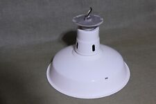 Porcelain Industrial Barn White Vintage Light 12-1/2