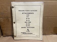 Allis Chalmers Parts Catalog for Attachments -- B1 B10 B12 Big Ten Tractors 1969 picture