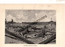 1897 Harper's June - Chippewa besiege the fort - Frederic Remington picture