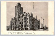 Boys High School Philadelphia Pennsylvania  c1900's Printed Postcard picture
