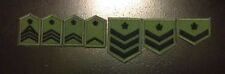 JGSDF JAPAN GROUND SELF DEFENSE FORCE SUBDUED SEW ON ENLISTED OFFICER RANK picture