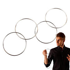 4 Chinese Linking Rings Classic Magic Metal Ring Link Trick Stage Of Close Up picture