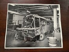 8X10 NY NYC BUS FRONT END TRAFFIC ACCIDENT COLLISION DAMAGE GARAGE DEPOT REPAIR picture