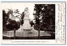 1905 Heinrich Heine Monument White Sculpture Bronx Park New York NY Postcard picture