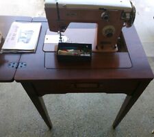 Nelco De Luxe ZiG ZAG Sewing Machine Motor Model 2311 w/ case table manual picture