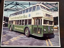 8X10 NY NYC DOUBLE DECKER BUS #2124 MTA OLD COLOR MABSTOA 13th STREET PHOTOGRAPH picture