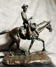 Will Rogers Bronze Statue. Limited Edition.  Signed By        C. M. Russell picture