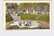 PPC Postcard NY New York Saratoga Springs Congress Spring City Park picture
