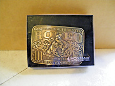 Bronze Hesston National Finals Rodeo belt buckle 2015 40th Anniversary Edition picture