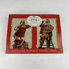 VTG 1994 Limited Edition 2 Coca Cola Nostalgia Playing Cards Lot of 2 picture