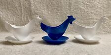 Egg Cup Chicken Germany Sonja Plastic 3 Cups Blue White picture