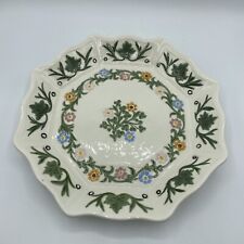 Vintage Ceramic Handpainted Octagon Pie Plate Dish Signed E. Ashton ‘67 picture