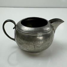 Cameo Pewter Hand Beaten 6151 Creamer Vintage Art Deco Silver Hammered picture