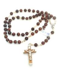 Genuine Coca Bead Rosary Beads - Made in Italy - Stamped Italy picture