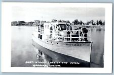 Warroad Minnesota MN Postcard RPPC Photo Beat Steele Lake Of The Woods c1910's picture