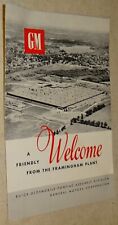 General Motors Framingham MA. Assembly Factory Brochure circa 1948; Buick Olds + picture