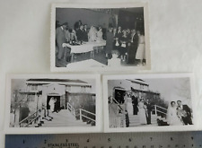 Vintage Photos Snapshots Wedding Bride Groom Lot of 3 B&W Canada Estate #17259 picture