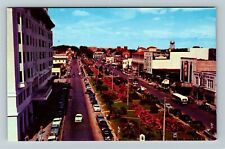 Pensacola FL-Florida, Parkway, North Palafox Street, Aerial, Vintage Postcard picture