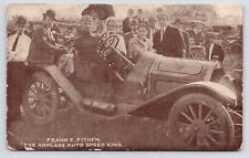 c1915 Frank Fithen THE ARMLESS AUTO SPEED KING Race Car Driver Antique Postcard picture