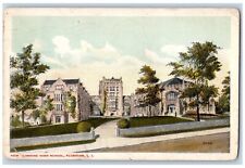 Long Island New York Postcard Lushing High School Flushing 1915 Vintage Antique picture