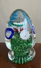 Post Pedestal Art Glass Paperweight. picture