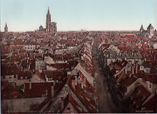 France, Strasburg. General view. (FRANCE) vintage print photochromie, vintag picture
