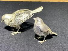 Christofle Figurine Silver Bird Large Item H7 L11cm W42g Small H5.5 L8cm W38g picture