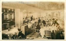 1st Class Dinning Salon 1930s Steamship Monterey RPPC Photo Postcard 22-1547 picture