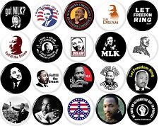 Martin Luther King x 20 NEW 1 inch (25 mm) buttons pins badges MLK Dream RIP BLM picture